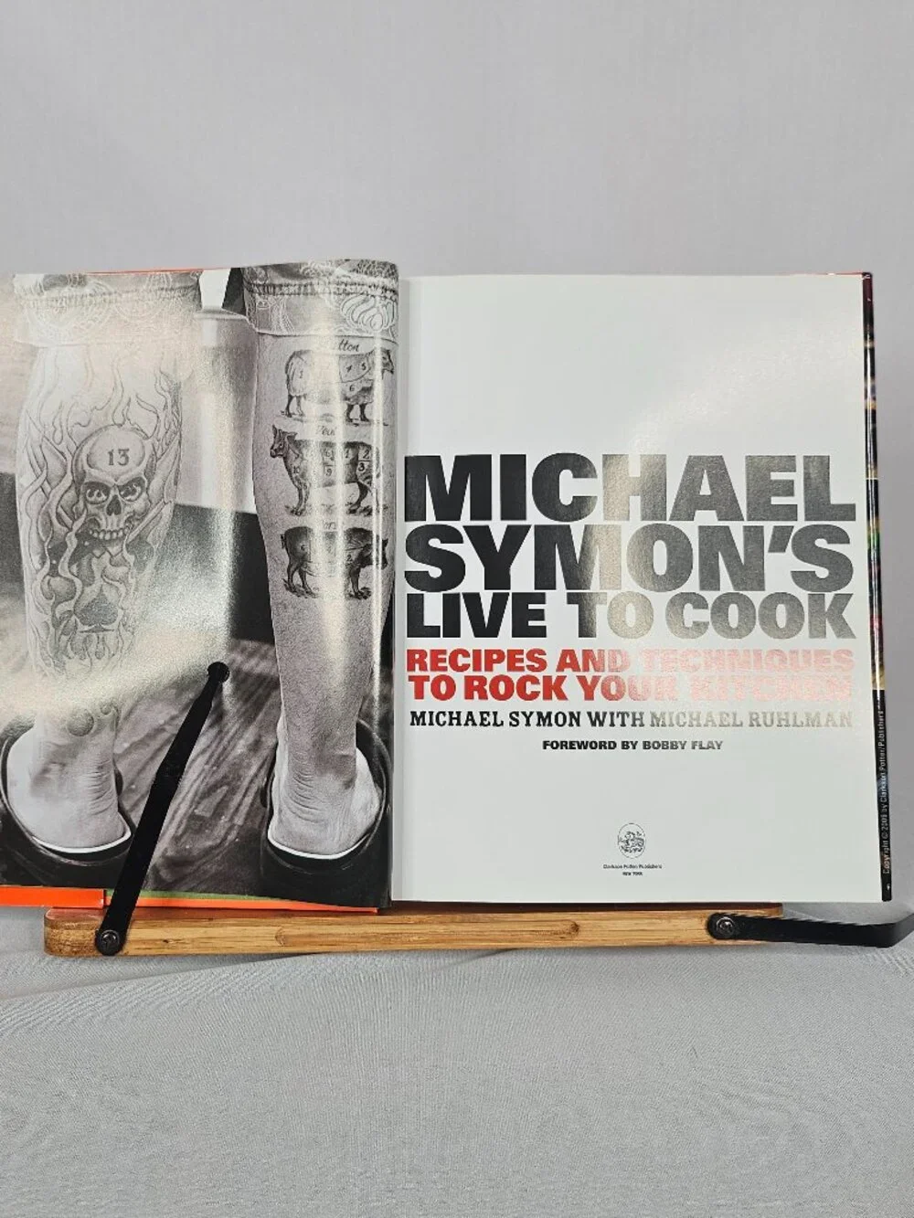 Signed Michael Symon Live to Cook I Autographed Hardcover Cookbook